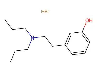 Phenol, m-(2-(dipropylamino)ethyl)-, hydrobromide structure