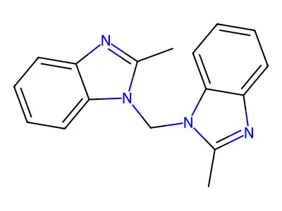 1,1'-Methylenebis(2-methyl-1H-benzimidazole) structure