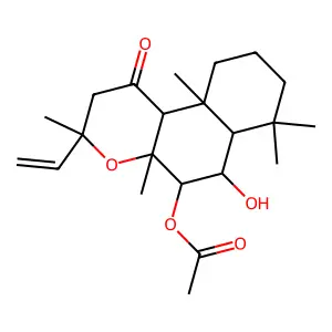 1,9-二脱氧毛喉素 structure