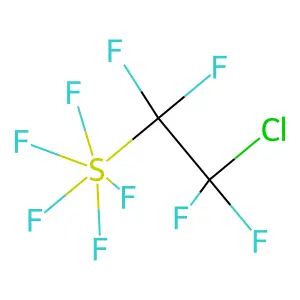 Sulfur, (2-chloro-1,1,2,2-tetrafluoroethyl)pentafluoro- structure