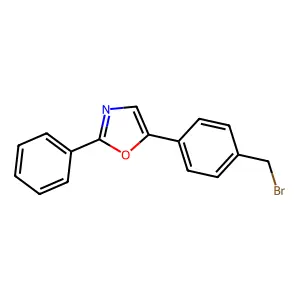 5-(4-(Bromomethyl)phenyl)-2-phenyloxazole structure