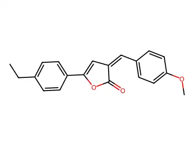 (3Z)-5-(4-ethylphenyl)-3-[(4-methoxyphenyl)methylidene]furan-2-one structure