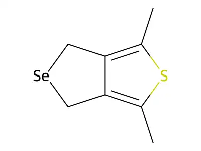 1,3-dimethyl-4H,6H-selenopheno[3,4-c]thiophene structure