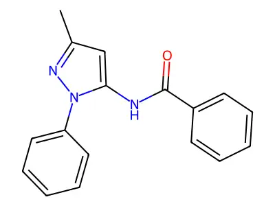 N-(3-methyl-1-phenyl-1H-pyrazol-5-yl)benzamide structure