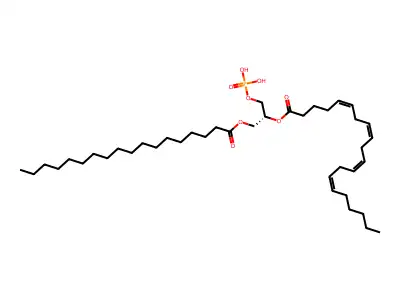 1-Stearoyl-2-arachidonoyl-sn-glycero-3-phosphate structure