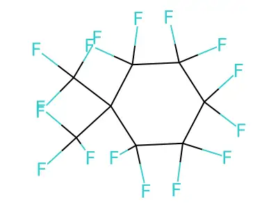 Decafluorobis(trifluoromethyl)cyclohexane structure