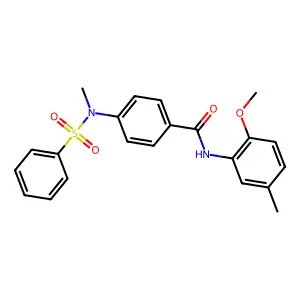 4-[(Benzenesulfonyl)(methyl)amino]-N-(2-methoxy-5-methylphenyl)benzamide structure