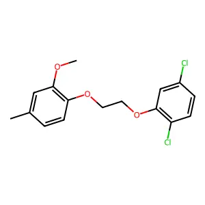 1,4-Dichloro-2-[2-(2-methoxy-4-methylphenoxy)ethoxy]benzene structure