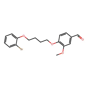 4-[4-(2-Bromophenoxy)butoxy]-3-methoxybenzaldehyde structure