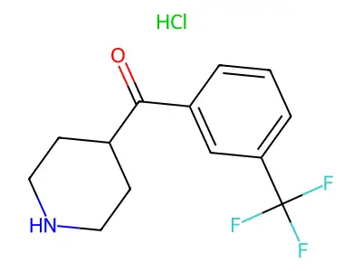 4-(3-Trifluoromethylbenzoyl)piperidine structure