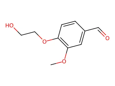 4-(2-Hydroxyethoxy)-3-methoxybenzaldehyde structure