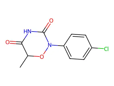 2-(4-Chlorophenyl)-6-methyl-1,2,4-oxadiazinane-3,5-dione structure