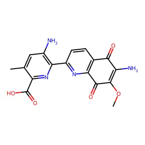 ISODESTRIOXYPHENYL STREPTONIGRIN structure