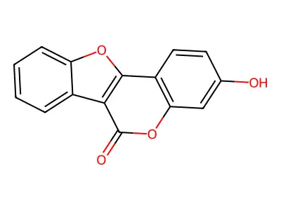 3-Hydroxy-[1]benzofuro[3,2-c]chromen-6-one structure