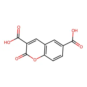 2-氧代-2H-1-苯并吡喃-3,6-二甲酸 structure