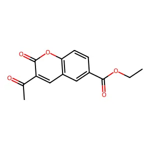 2H-1-Benzopyran-6-carboxylic acid, 3-acetyl-2-oxo-, ethyl ester structure