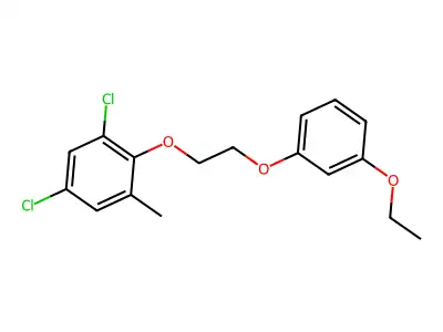 1,5-Dichloro-2-[2-(3-ethoxyphenoxy)ethoxy]-3-methylbenzene structure