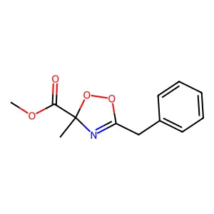 Methyl 5-benzyl-3-methyl-1,2,4-dioxazole-3-carboxylate structure