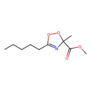 Methyl 3-methyl-5-pentyl-3H-1,2,4-dioxazole-3-carboxylate structure