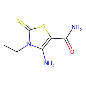 4-Amino-3-ethyl-2-thioxo-2,3-dihydro-1,3-thiazole-5-carboxamide structure