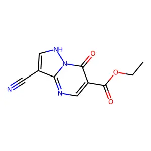 Ethyl 3-cyano-7-oxo-4,7-dihydropyrazolo[1,5-a]pyrimidine-6-carboxylate structure