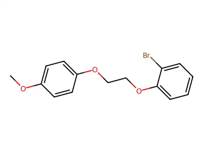 1-Bromo-2-[2-(4-methoxyphenoxy)ethoxy]benzene structure