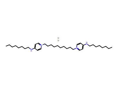 1,1'-(Decane-1,10-diyl)bis(N-octylpyridin-4(1H)-imine)--hydrogen bromide (1/2) structure