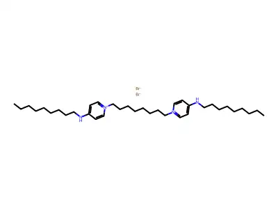 1,1'-(Octane-1,8-diyl)bis(N-nonylpyridin-4(1H)-imine)--hydrogen bromide (1/2) structure
