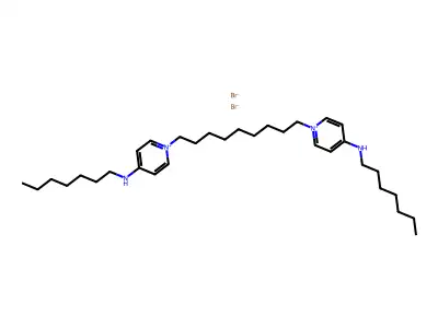 1,1'-(Nonane-1,9-diyl)bis(N-heptylpyridin-4(1H)-imine)--hydrogen bromide (1/2) structure