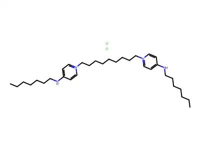 1,1'-(Nonane-1,9-diyl)bis(N-heptylpyridin-4(1H)-imine)--hydrogen chloride (1/2) structure