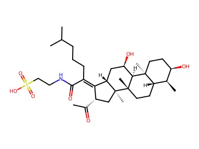 Tauro-24,25-dihydrofusidate structure