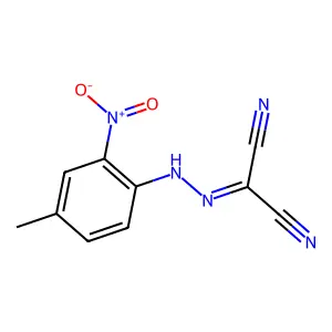 Propanedinitrile, ((4-methyl-2-nitrophenyl)hydrazono)- structure