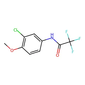 N-(3-chloro-4-methoxyphenyl)-2,2,2-trifluoroacetamide structure