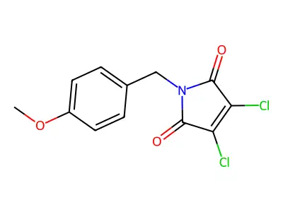 3,4-dichloro-1-(4-methoxybenzyl)-1H-pyrrole-2,5-dione structure