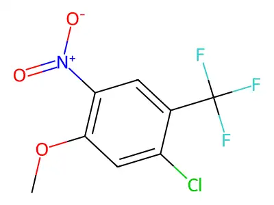 1-Chloro-5-methoxy-4-nitro-2-(trifluoromethyl)benzene structure