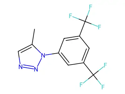 1-[3,5-di(trifluoromethyl)phenyl]-5-methyl-1H-1,2,3-triazole structure