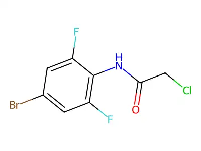 N-(4-bromo-2,6-difluorophenyl)-2-chloroacetamide structure