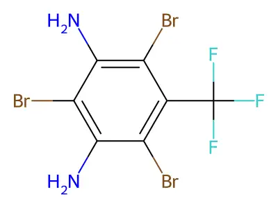 2,4,6-Tribromo-5-(trifluoromethyl)benzene-1,3-diamine structure