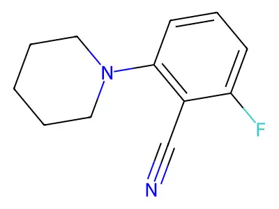 2-Fluoro-6-piperidinobenzonitrile structure