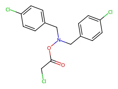 Acetic acid, 2-chloro-, bis[(4-chlorophenyl)methyl]azanyl ester structure
