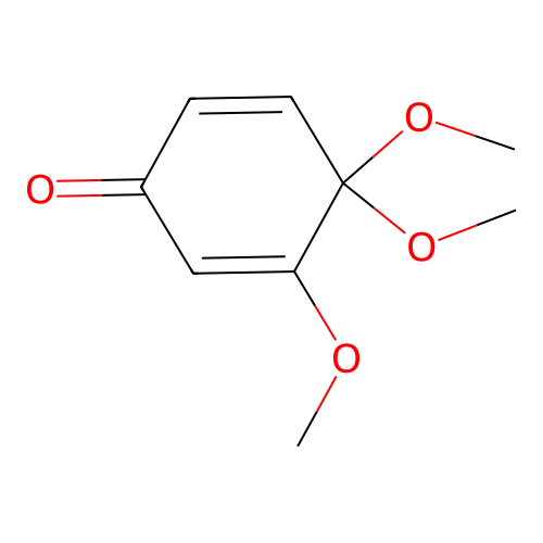 2,5-Cyclohexadien-1-one, 3,4,4-trimethoxy- structure