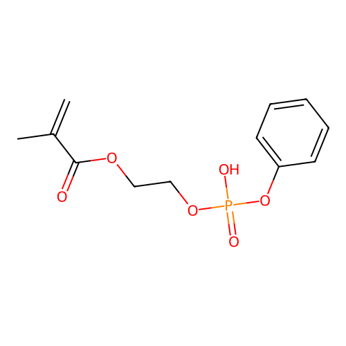 2-Methacryloyloxyethyl phenyl phosphate structure