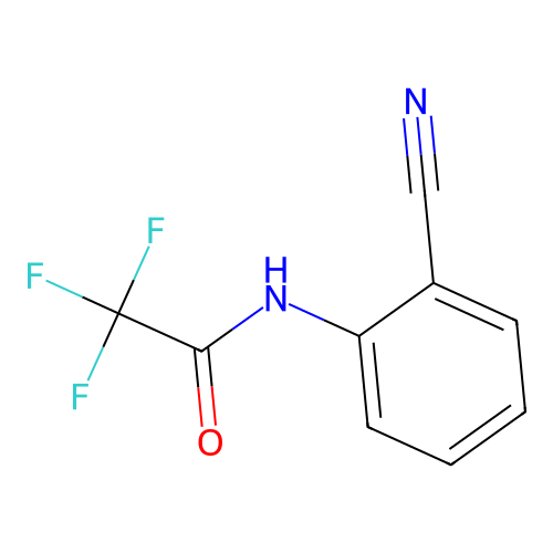 N-(2-cyanophenyl)-2,2,2-trifluoroacetamide structure