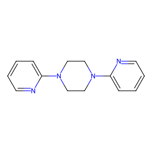 1,4-Di(2-pyridyl)piperazine structure