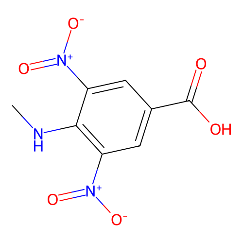 4-(Methylamino)-3,5-dinitrobenzoic acid structure