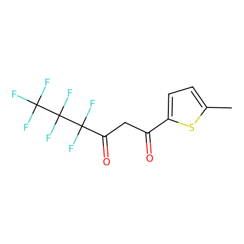 4,4,5,5,6,6,6-Heptafluoro-1-(5-methylthiophen-2-yl)hexane-1,3-dione structure