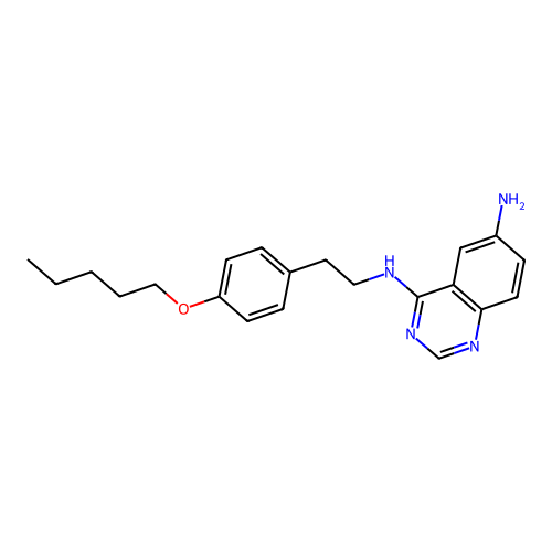 4,6-Quinazolinediamine, N4-[2-[4-(pentyloxy)phenyl]ethyl]- structure