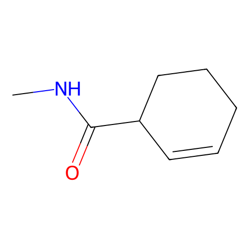 N-methylcyclohex-2-ene-1-carboxamide structure