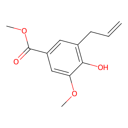 Methyl 3-allyl-4-hydroxy-5-methoxybenzoate structure