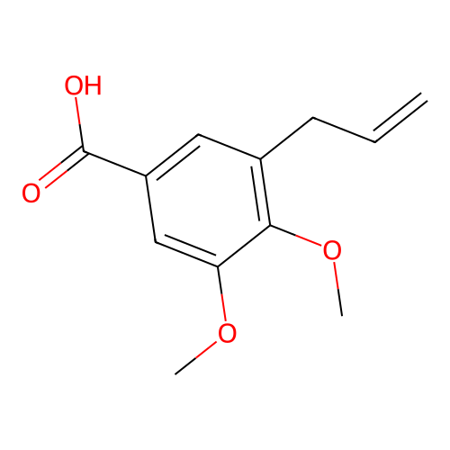 3,4-Dimethoxy-5-(prop-2-en-1-yl)benzoic acid structure